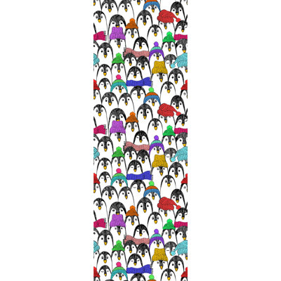 Rouleau de papier peint pelucheux et amovible Penguins