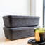 Sculpted Felt Storage Bin - Long with Lid-97811099