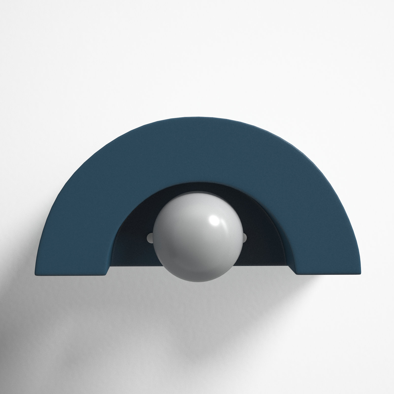 Payam Single Light Dimmable Demilune Sconce, Midnight Sky