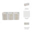 Organisateur de rangement en céramique Xiong avec motif géométrique texturé en céramique-2079175829