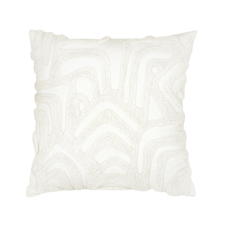 Coussin Rochelle Porter, Blanc