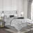 7 Piece Bedding In Grey For King Size Comforter , With Comfortable Feel