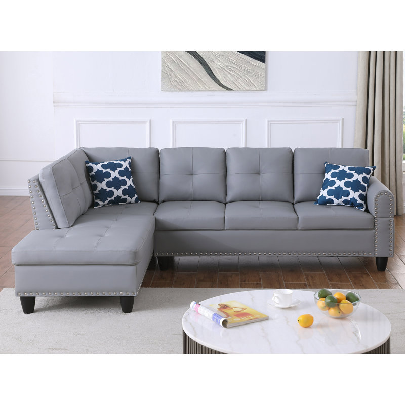 L - Shaped Sectional, Gray