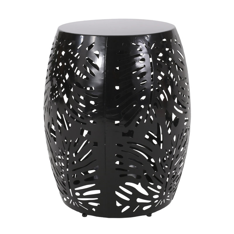 Metal Accent Table With Modern Structure - Black, 16.95"W X 16.95"D 20.58"H, No Assembly Needed Side In Elegant Style 16.95"X16.95"X20.58", Ready To Use,