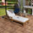 Acacia Wood Adjustable Backrest Outdoor Lounge Chair-937998536