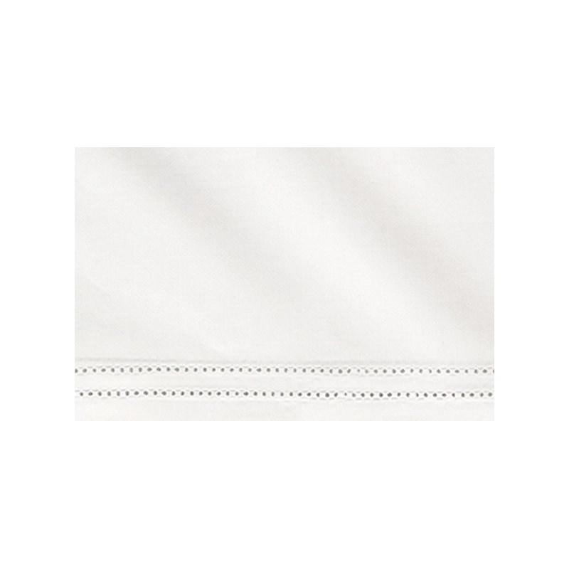 Virtuoso 600 Thread Count Egyptian Certified Cotton Sateen Flat Sheet, White, Full/Queen Flat Sheet