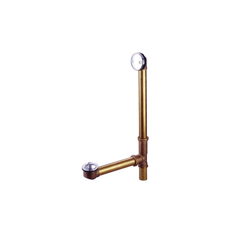Made to Match Lift and Lock 1.5" Leg Tub Drain With Overflow, Chrome