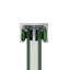 Enceinte de salle de bain double coulissante de 58 po de hauteur avec quincaillerie et verre trempé de 1/4 po de 6 mm de style américain, structure de baignoire stable et imperméable au fini, largeur réglable, poignée en acier inoxydable-130848216