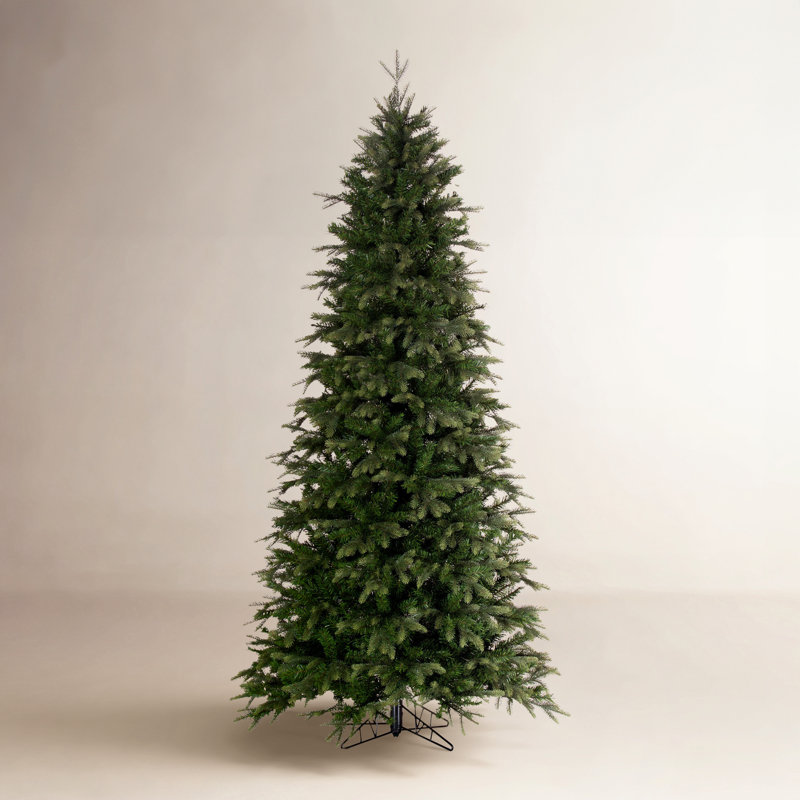 Artificial Slim Douglas Fir Christmas Tree, 9 ft