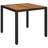 Suprident 4 - Person Wicker Patio Dining Set with Square Table , Cushions Included-2017198308-2017198309