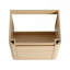 Meuble-lavabo mural 60 po avec lavabo en céramique blanche et tablettes de rangement et 2 portes à fermeture en douceur, contreplaqué, chêne blanc-129864853-129864851