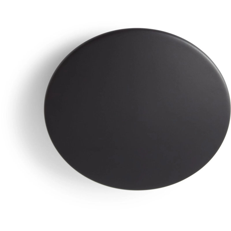 Finished Drain Cap - Matte Black, Matte Black