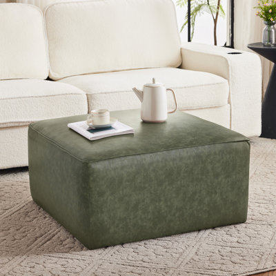 Similicuir carré avec ressorts ensachés et sièges confortables, l 30 po x P 15,71 po pour vos besoins décoratifs