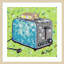 «Kitchen Sket Toaster» par Jodi Augustine, impression sur bois encadrée-791263034