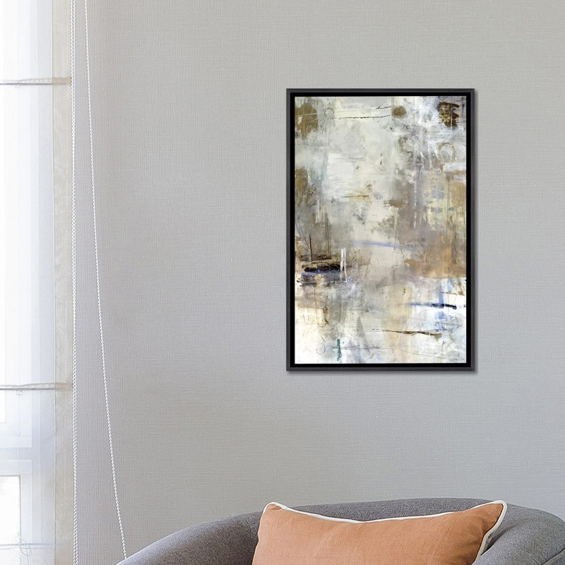 «Asking for White» par Julian Spencer - reproduction d'art, H 26 po x l 18 po x 1,5 po, Toile avec cadre noir patiné