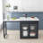 58.27"Open kitchen marble extendable island dining table
