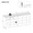 Shoe Storage Bench with Cushion, Entryway Storage Bench with 24 Cubbies, 9.5" Widened Organizer Cabinet, Long Cubby Rack for Living Room, Bedroom, Entryway, White-796387205-795311865