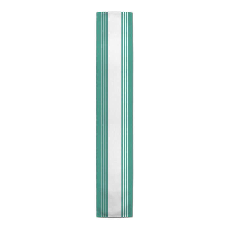 Chemin de table Breyana, P 16 po x L 72 po, Bleu sarcelle