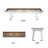 9'Premium Crystal Tempered-Glass Shuffleboard Table