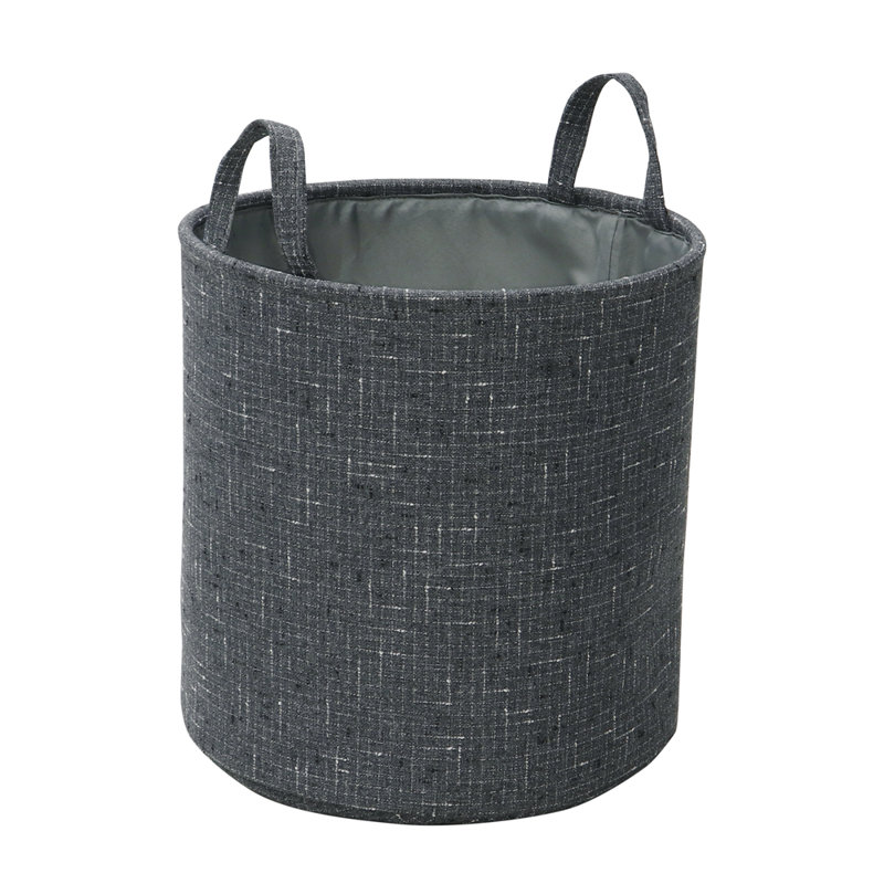 JVL Fabric Decorative Basket, Shadow