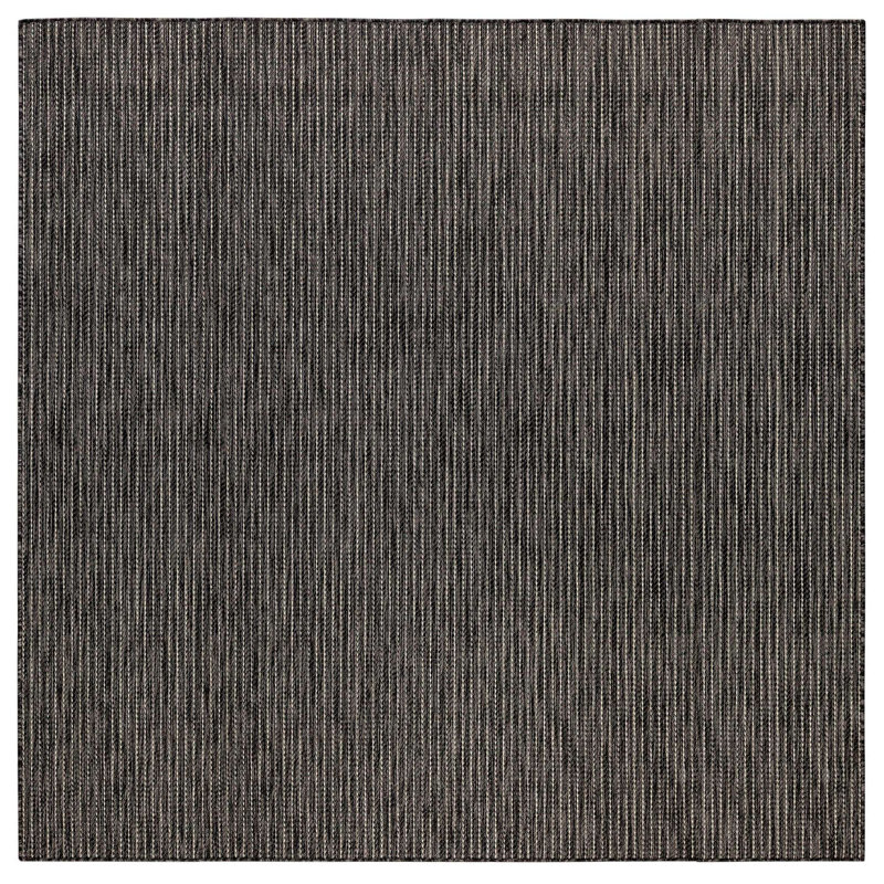 Saldanha Flatweave Striped Indoor / Outdoor Rug, Square 7'10"