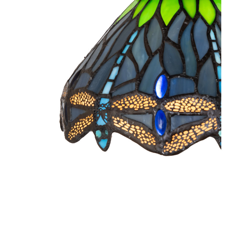 1 - Light Flush Mount, Blue/Green/Beige