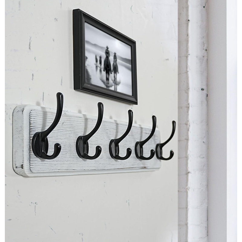 Steel Wall Hook, Black/White