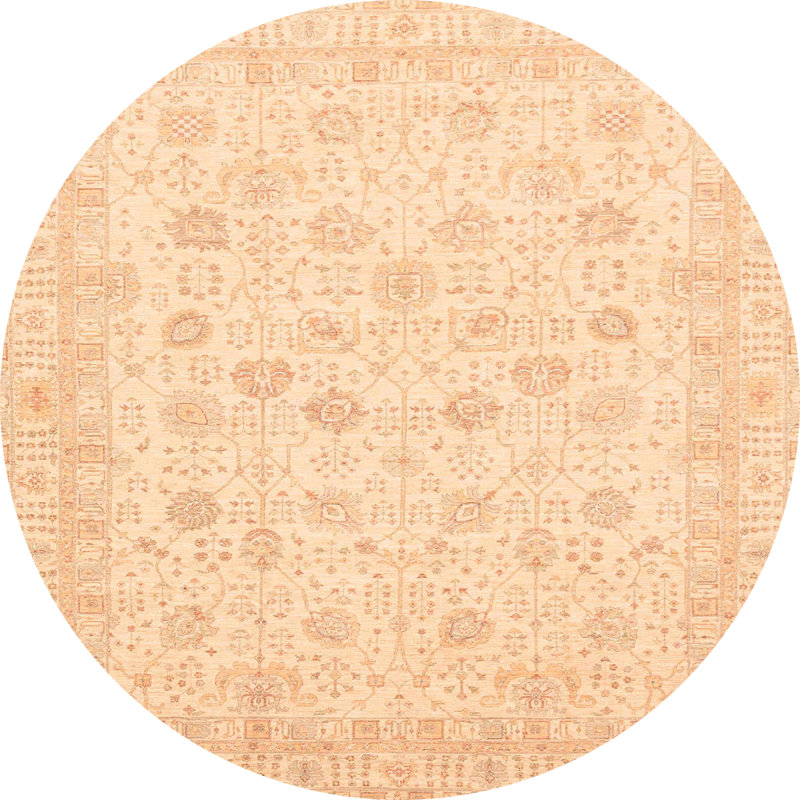 Abstract Indoor Rug, Round 7'