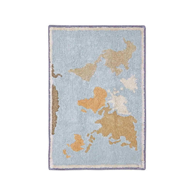 Washable Rug Mini Worldmap
