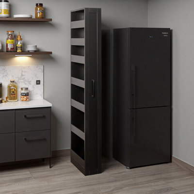 7 Tier Multi-Functional Pull-Out Multi-Tier Storage Single-Sided Open Shelf For Kitchen, Living Room & Narrow Spaces