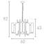 Benita 6 - Light Shaded Chandelier
