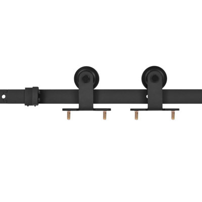 vidaXL Sliding Door "SKIEN" Hardware Kit 78.7 " Steel Black