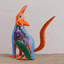Novica Whistling Coyote Wood Alebrije Figurine