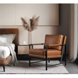 25.5" W Upholstered Armchair with Removable Seat & Back Cushion