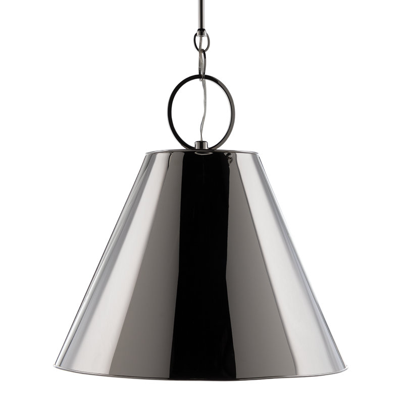 Altamont 1 - Light Pendant, Polished Nickel, 9" H x 8" W x 8" D