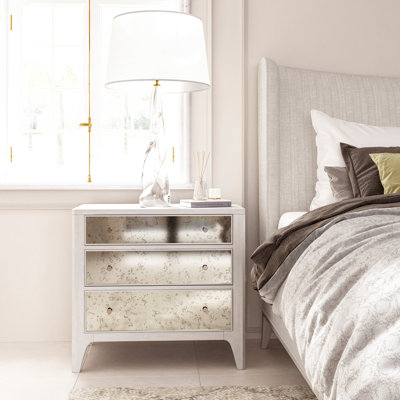 Mezzanine 32.05'' W Solid Wood Nightstand