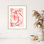 «Zen Bamboo Ink Abstraction 2» par Odilia Fu, impression sur bois encadrée