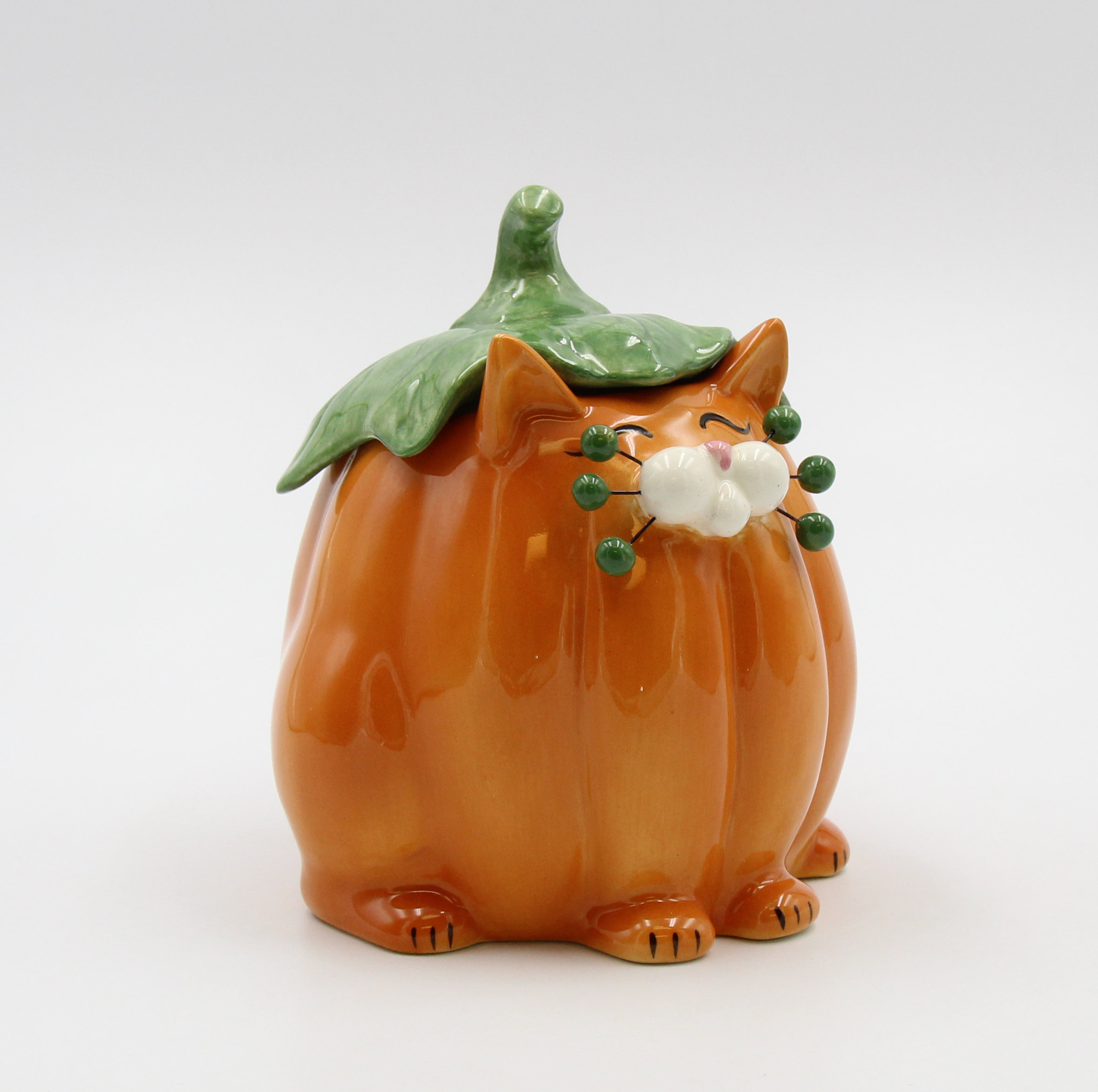 August Grove® Ceramic Whisker Pumpkin Cat Candy Box & Reviews | Wayfair