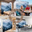 6 panneaux de paravent pliant Royal Misty Mountain