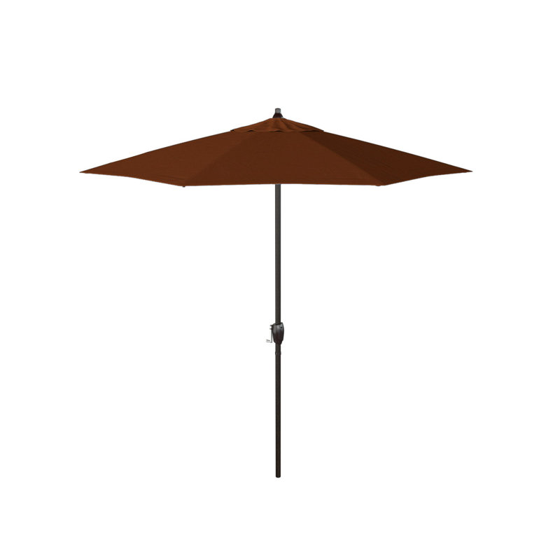 Parasol de marché 7 pi 5 po Kelliher, Toile toile terre cuite Sunbrella®