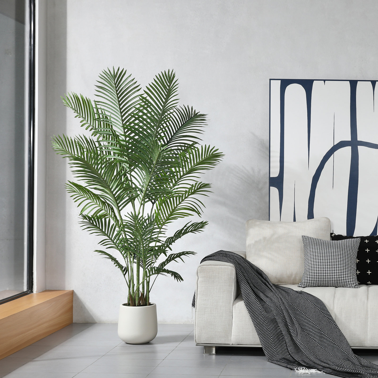 Adrielle Palm Tree in Pot, 72" H x 24" W x 24" D