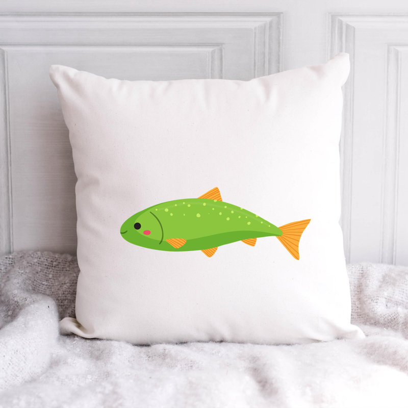 Nautical Sea Life_241 - Coussin décoratif avec coussin décoratif, H 16 po x l 16 po