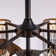 6-Light Crystal Column Ceiling Fan With Remote Control, Dimmable Chandelier With Adjustable Height