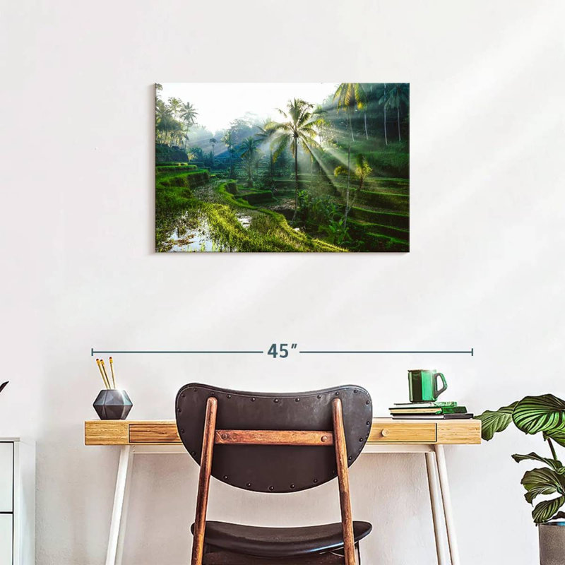 Rizières en terrasses Alvord Bali, H 20 po x l 30 po