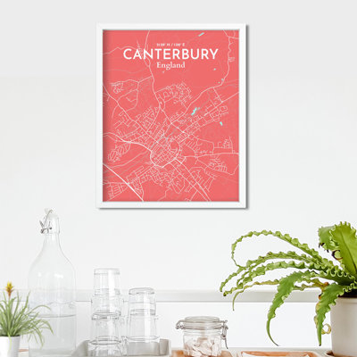 Canterbury City Map, impression