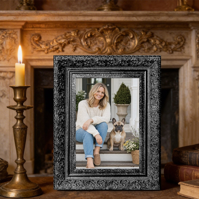 Cadre photo classique 3 pièces 11 "x 14" noir pour bureau, Black, 3, 11" W x 14" H