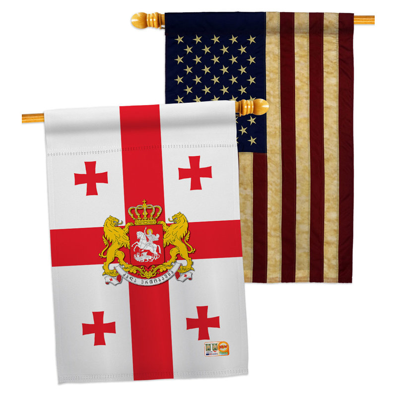 Double Sided 40'' H x 28'' W Polyester House Flag