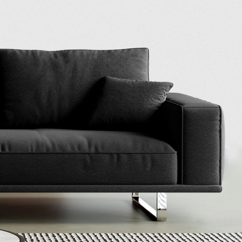 Minimalist Washable Tofu Cube Sofa, Black