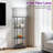 Bugarin 59" Bookcases with LED Light and Remote Control, 3 Color Temperature Column Floor Lamp