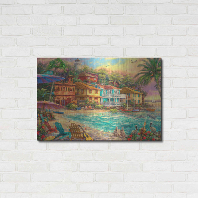 «Island Time» par Chuck Pinson, H 24 po x l 36 po